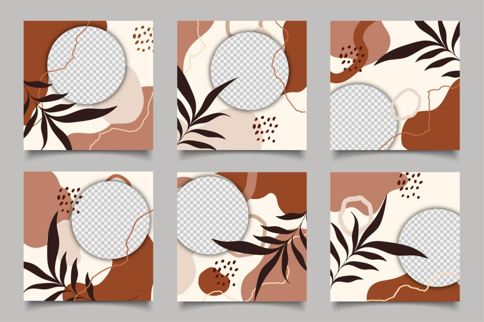Aesthetic Boho & Earth Tone Instagram Feed Template